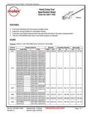 molex 63811-7500 Specification Sheet