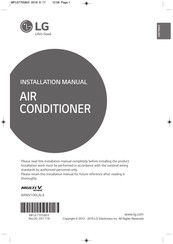 LG MULTI V WATER IV ARWV100DAL4 Installation Manual
