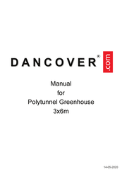 Dancover Polytunnel Greenhouse 3x6m Manual
