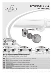 Jaeger 21500647 Fitting Instructions Manual