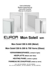 EUROM Mon Soleil 350 WIFI Instruction Booklet