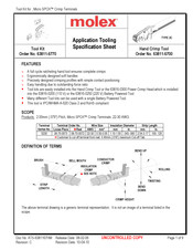 molex 63811-6700 Specification Sheet