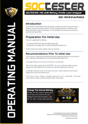 SOCTESTER ALPHA Series Operating Manual