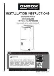 Trane OXBOX J4AH4P24A1B00AA Installation Instructions Manual
