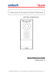 Unitech TASHI MT200-CME0AG Quick Reference Manual
