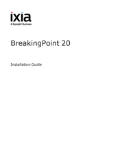 Keysight ixia BreakingPoint 20 Installation Manual