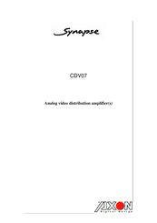 Axon Synapse CDV07 Technical Manual