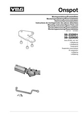 VBG 56-232001 Mounting Instruction/Spare Parts List