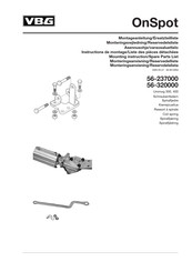 VBG Onspot Mounting Instruction/Spare Parts List