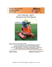 Salsco 09071 Operator And Parts Manual