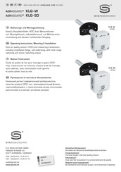 S+S Regeltechnik AERASGARD KLQ-SD Series Operating Instructions, Mounting & Installation
