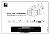 Palram Mythos 6x12 TwinWall Glazing Assembly Instructions Manual