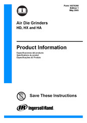 Ingersoll-Rand HA90RG4L Product Information