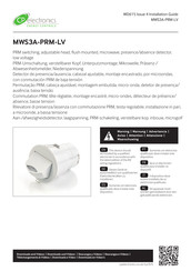 CP Electronics MWS3A-PRM-LV Installation Manual