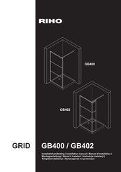 RIHO GRID GB400 Installation Manual