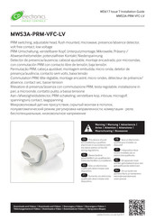 CP Electronics MWS3A-PRM-VFC-LV Installation Manual