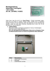 Sport-thieme 1163852 Assembly Instruction Manual