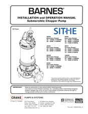 Crane BARNES SITHE 4SCM Series Installation And Operation Manual