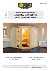 Infraworld Safir Complete Espe Assembly Instructions Manual