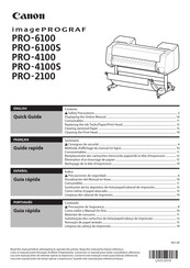 Canon imagePROGRAF PRO-4100 Quick Manual