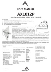 Axiom AX1012P User Manual