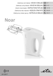 eta Noar Instructions For Use Manual