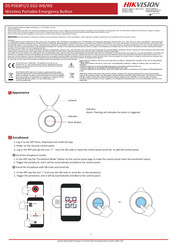 HIKVISION DS-PDEBP2-EG2-WB Quick Start Manual