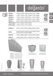 degardo TREVIA III Instructions For Assembly And Use