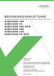 ulsonix AIRCLEAN 7G-ECO User Manual