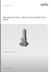 Wilo HC 20.1 E3 Series Installation And Operating Instructions Manual