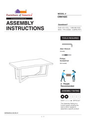 Furniture of America CM4142C Assembly Instructions Manual