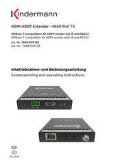 Kindermann 4K60 PoC TX Commissioning And Operating Instructions