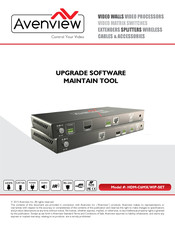 Avenview HDM-C6MX/WIP-SET Software Upgrade Manual