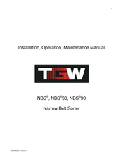 TGW NBS 30 WAVE Installation, Operation & Maintenance Manual