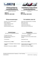 LSD-Doors 50020020 Installation Instructions Manual
