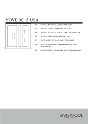 Porcelanosa SYSTEMPOOL YOVE 9C+5 USA Installation And User Manual
