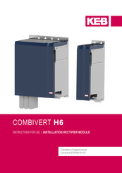 KEB COMBIVERT 27H6 Series Instructions For Use Manual