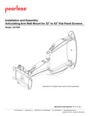 PEERLESS SA752P-S Installation And Assembly Manual