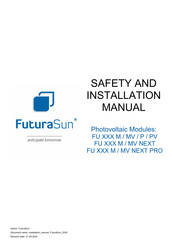FuturaSun FU M Series Safety And Installation Manual