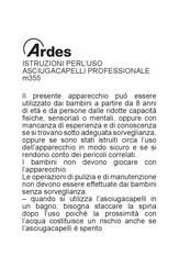 ARDES ARM355 Instructions For Use Manual