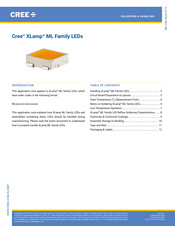 Cree XLamp ML Series Handling