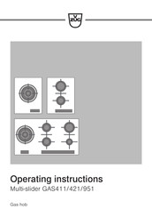 V-ZUG GAS951 Operating Instructions Manual