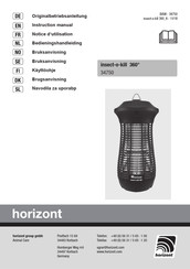 Horizont insect-o-kill 360 Instruction Manual