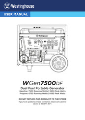 Westinghouse WGen7500DF User Manual