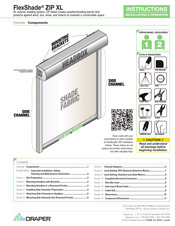 Draper FlexShade ZIP XL Instructions Manual