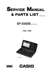 Casio SF-5500B Service Manual & Parts List