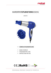 Rotel STUDIO'ION Instructions For Use Manual