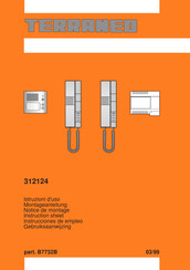 Bticino TERRANEO 312124 Instruction Sheet