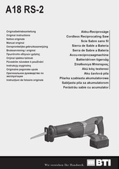 BTI RS-2 Original Instructions Manual