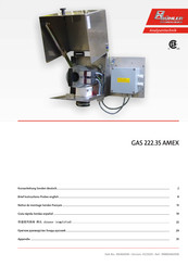 Bühler technologies GAS 222.35 AMEX Brief Instructions